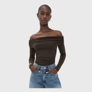 Off Shoulder Gathered Top