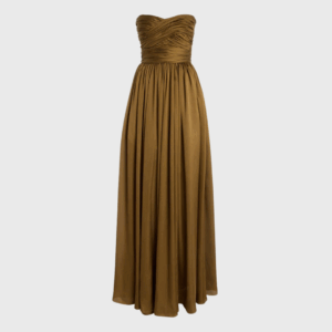 Ruched Silk Gown
