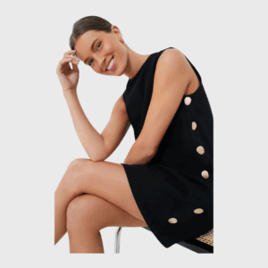 Twill Button Bitsy Dress
