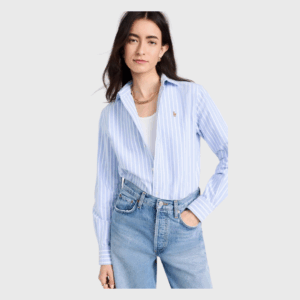 Cotton Oxford Long Sleeve Button Down
