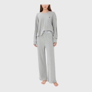 Crew Neck Wide Leg Pajama Set
