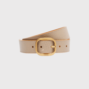 Beige Leather Belt