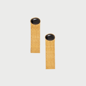 Chronos Gold Llated Agate Earrings