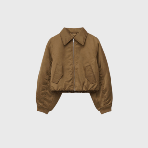 Cropped Bomber Jacket