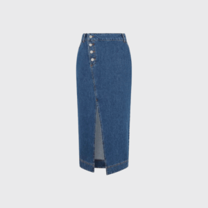 Asher Denim Midi Skirt