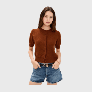 The Cashmere Pointelle Cardi