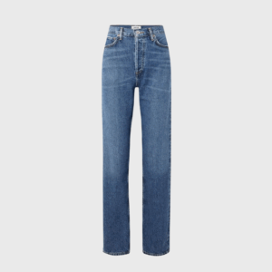 Pinch Waist High-Rise Straight Jeans