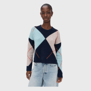 Argyle Crew Neck Sweater
