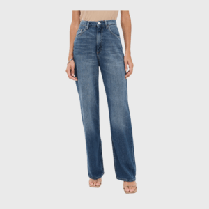 Aura Karmine Refined Wide Leg High Rise Jeans