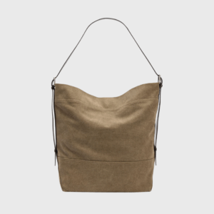 Belted Cotton Tote Bag