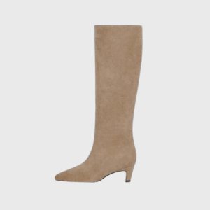 Knee High Kitten Heel Boots