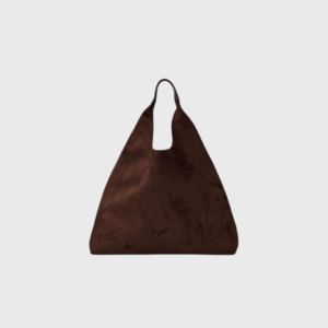 Vegan Suede Slouchy Tote Bag