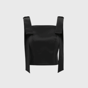 Black Taffeta Greer Top