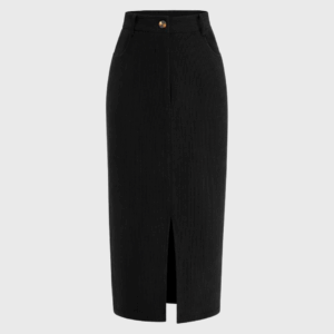 Black Corduroy Skirt