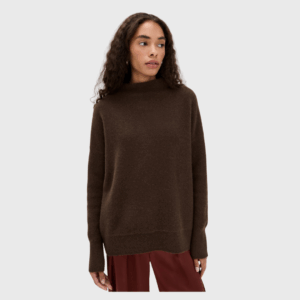 Boiled Funnel Neck Cashmere Pullover