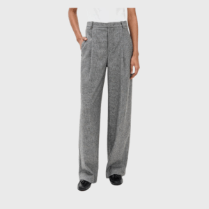 High Waist Roma Check Trousers