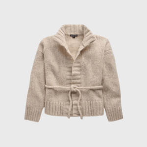 Cashmere Silk Belted Cardigan