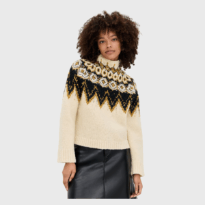 Lizzy Sweater in Textured Fair Isle