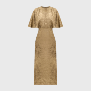 Gold Cape Leah Dress