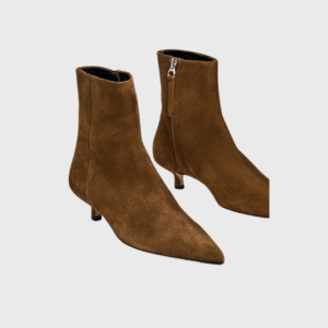 Sofie Cow Suede Leather Tobacco Boots
