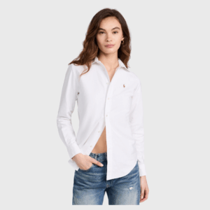 Cotton Oxford Long Sleeve Buttondown