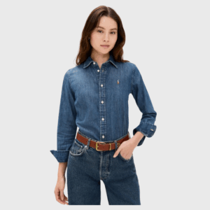 Denim Long Sleeve Button Down