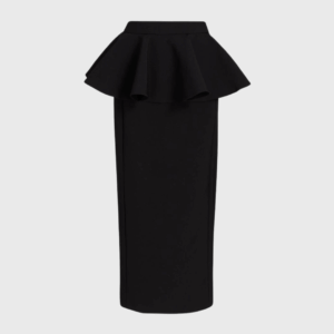 Eden Peplum-Waist Midi-Skirt