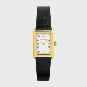 Icon Gold-Plated Stainless Steel Leather Watch