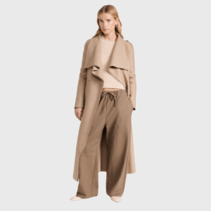 Long Volcano Coat Pressed Wool