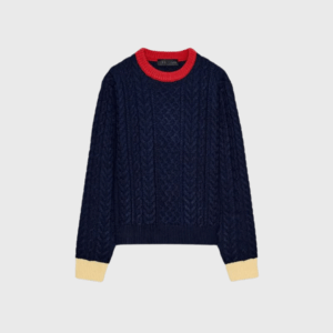 Cable Knit Colorblock Jumper