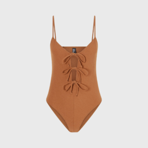 Tie Front Cutout Swimsuit