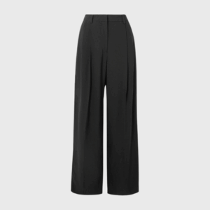 Pleated Woven Wide Leg Pants