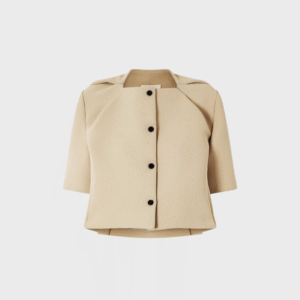 Franc Cropped Crepe Jacket