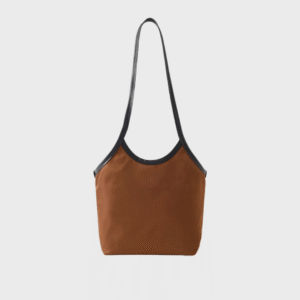 Cami Small Leather Nylon Satin Tote
