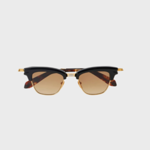 Sartre Round Frame Acetate Metal Sunglasses