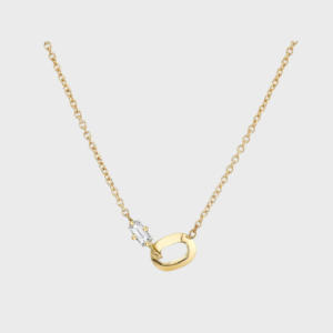 XS Link Diamond Baguette Necklace