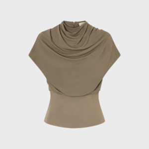 Jocelyn Gathered Draped Jersey Top