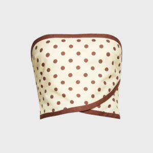 Bowie Strapless Linen Blend Crop Top