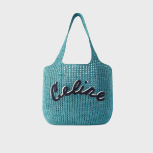 Logo-Appliquéd Raffia Tote Bag
