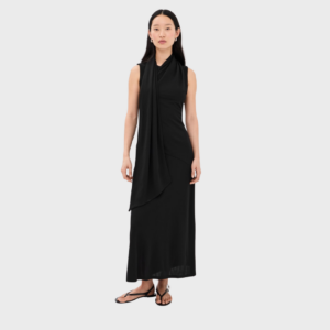 Sleeveless Maxi Lavalliere Dress