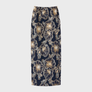 Midnight & Gold Wrap Skirt