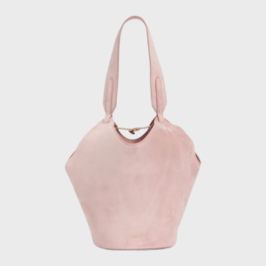 Mini Lotus Suede Top Handle Bag