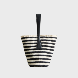 Black Sisal Single Handle Basket