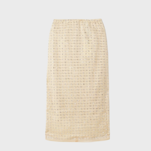 Ciara Layered Embellished Tulle Midi Skirt