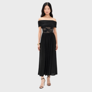Stretch Lace Jersey Dress