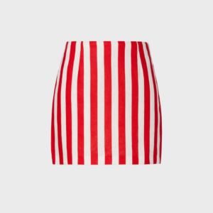 Alice Stripped Linen Miniskirt