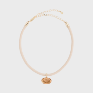 Oval Pendant Cord Necklace