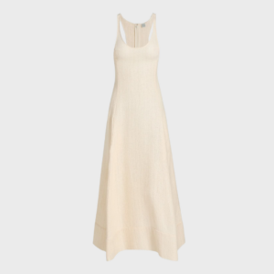 Sculpted Cotton Maxi Dress