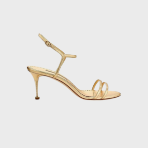 Ciagalo 70MM Sculptural Heel Leather Sandals