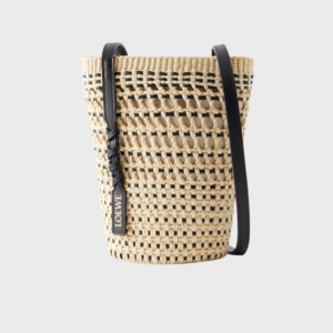 + Paula's Ibiza Braid Leather Trimmed Raffia Shoulder Bag